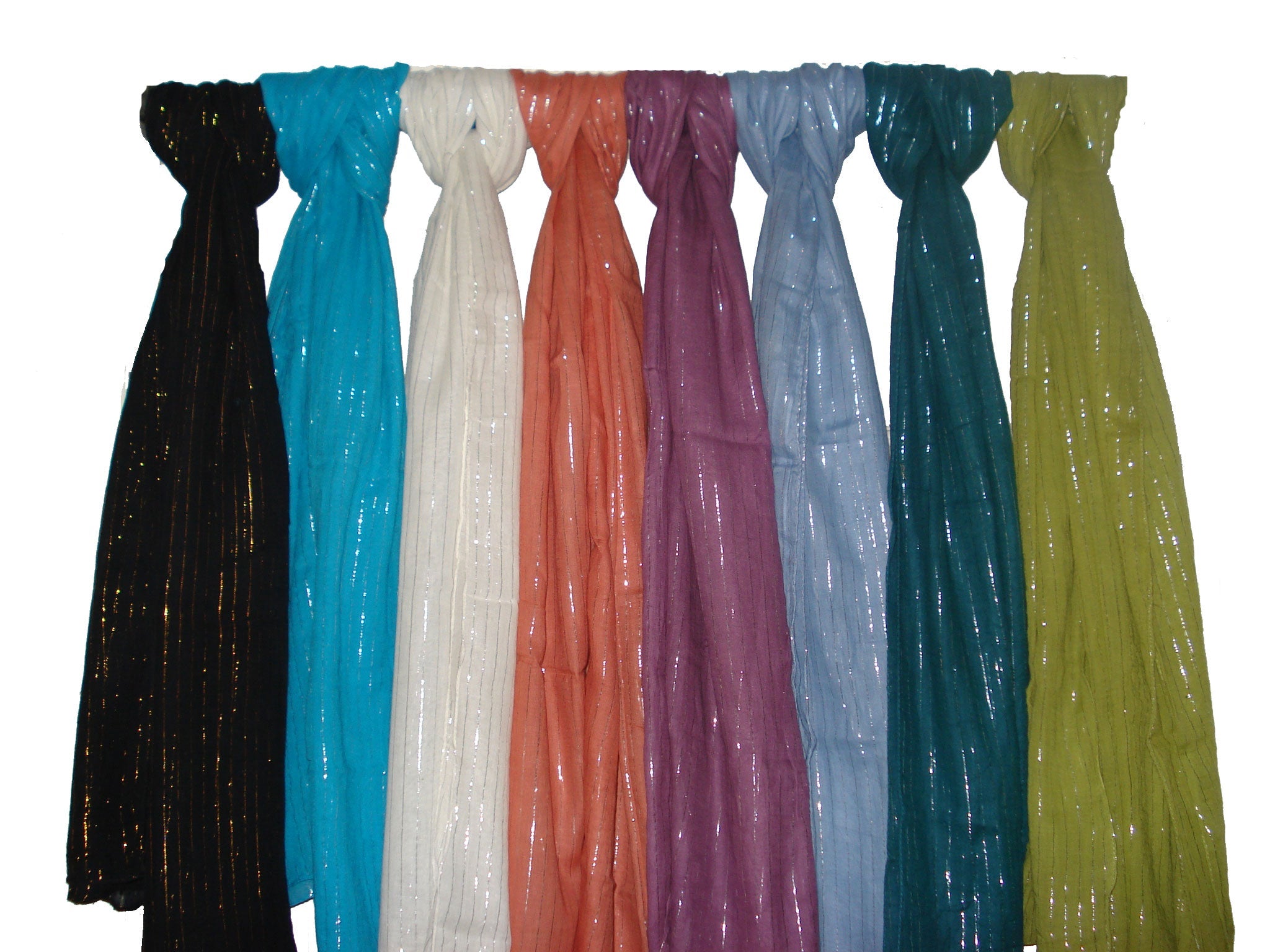 Soft Cotton Lurex Scarves