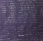 Navy blue cotton lurex scarf