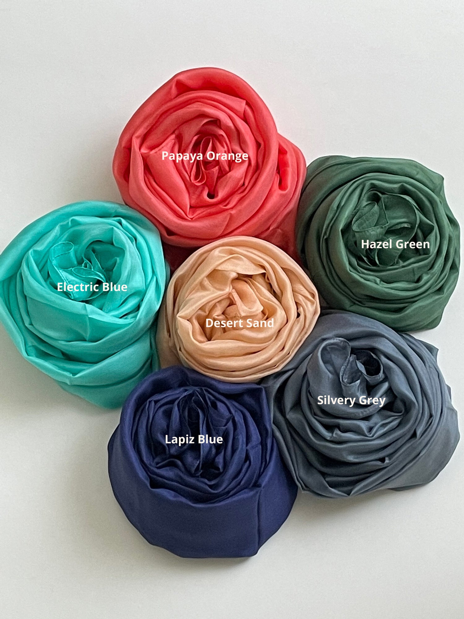 Women Silk Scarves | 100% Plain Silk Scarves/Shawl/Wrap/Hijab